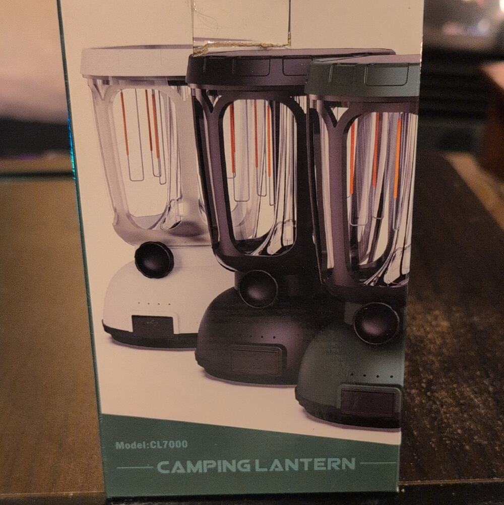 Solar LED Lantern CL7000 Hand Crank Dynamo USB Charging Water Resistant
